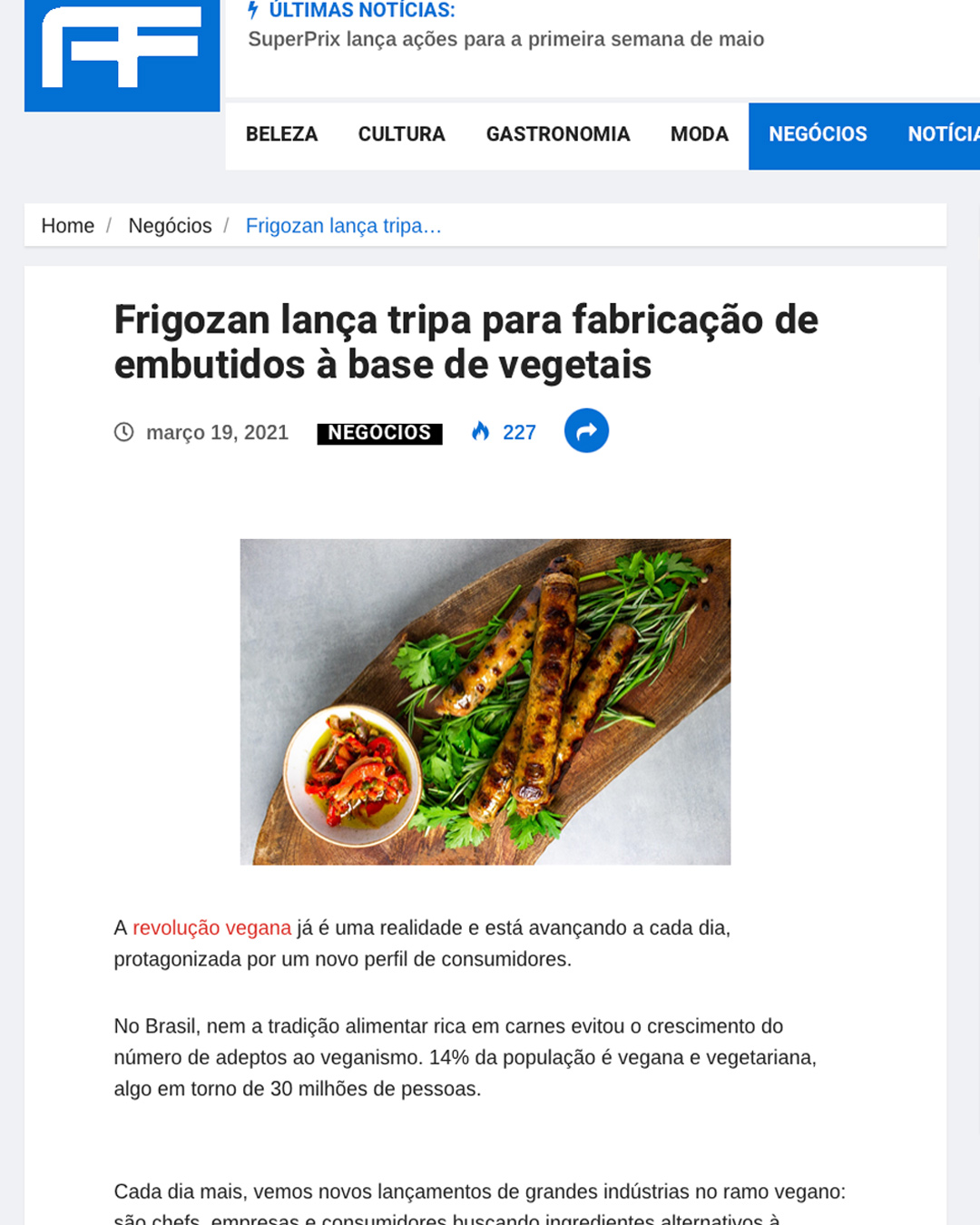 Frigozan na mídia